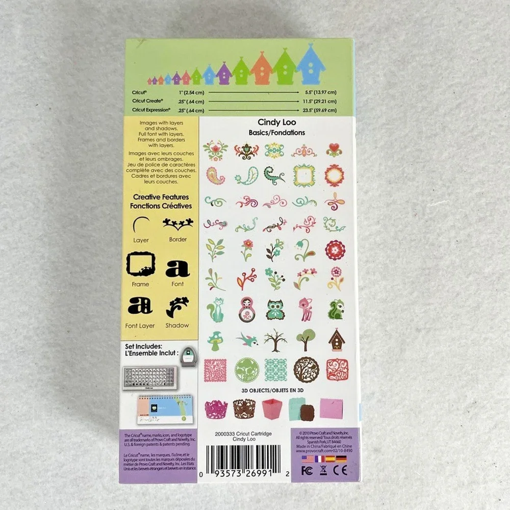 Cricut Cartridge Lot of 5: Neighborhood Flowers Animals Birds LIKELY LINKED